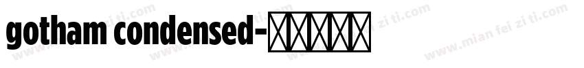 gotham condensed字体转换